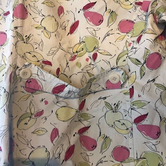 Ann Taylor Loft Apple/Fruit coat with pockets. - Picture 8 of 9